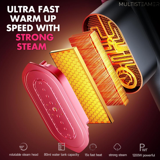 MULTISTEAMER Portable Handheld Iron and Steamer